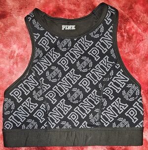 Victoria's Secret Pink and Black Sports Bra